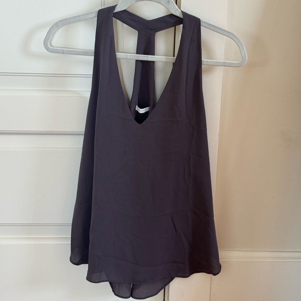 COPY - Three Eighty Two Purple Sleeveless Blouse